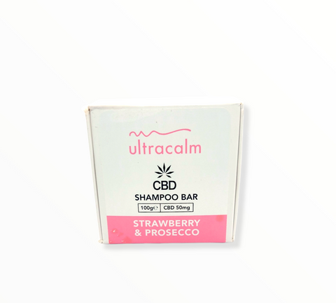 Ultracalm 50mg CBD Shampoo Bar (Strawberry & Prosecco 100g)