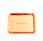 Stainless Steel Blazy Susan Tray - Rose Gold