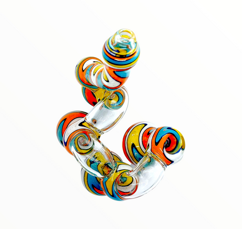stylish 4 Chamber Glass Bubbler Water Pipe uk delivery.
