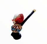 Wooden Smoking Pipe - Scary Clown Design 