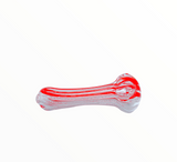 Coloured Glass Spoon Pipe red