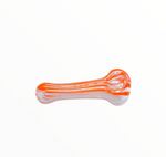 Coloured Glass Spoon Pipe orange