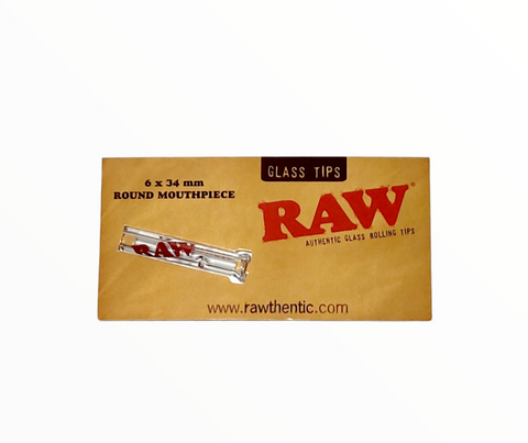 RAW Glass Tips With Round Mouthpiece