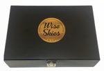 Wise Skies Bamboo Natural Wooden R-Box - XL (Black)